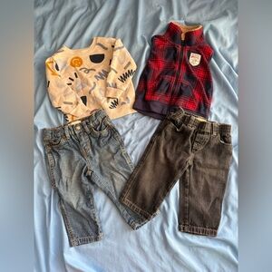 ✨Baby Boy Bundle✨ Sweater, Vest, 2 Pairs of Jeans